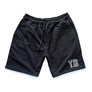 Black Trackie Shorts